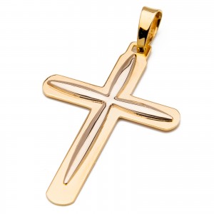 Złoty Krzyżyk 585 prosty