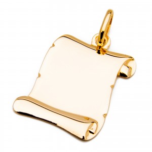 Złoty Wisiorek 585 Papirus do graweru