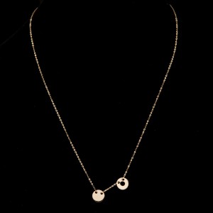 Złoty naszyjnik 585  koła