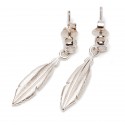 Srebrne kolczyki łezka z cyrkoniami