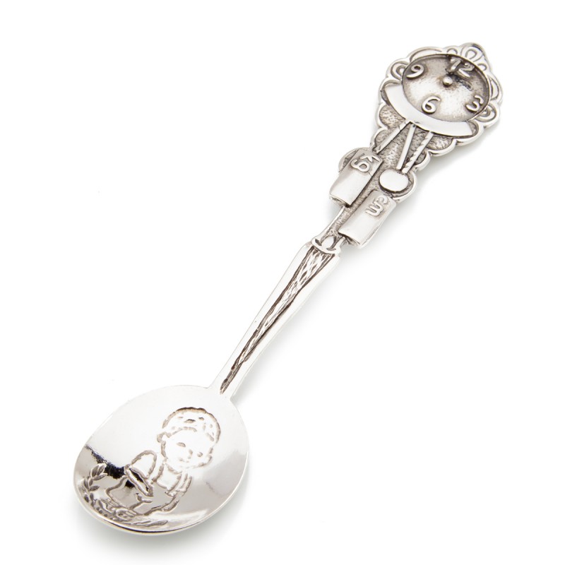 Srebrna łyżeczka pamiątka na Chrzest