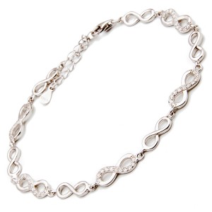 Srebrna bransoletka nieskończoność