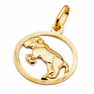 Złota zawieszka 585 znak zodiaku Baran