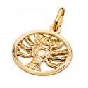 Złota zawieszka 585 znak zodiaku Bliźnięta