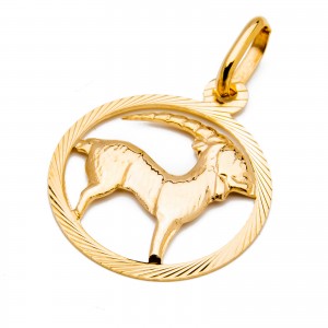 Złota zawieszka 585 znak zodiaku Koziorożec