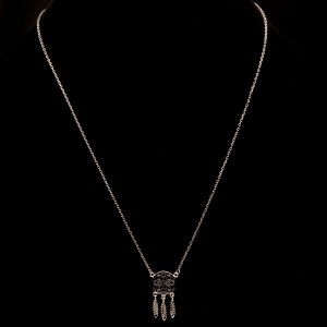 Srebrny naszyjnik łapacz snów