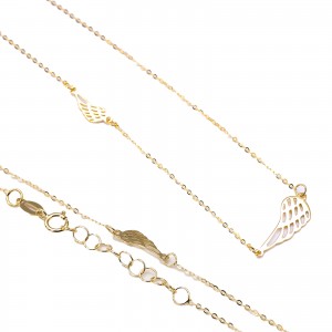 Złoty naszyjnik 585 skrzydlaty lot