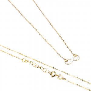 Złoty naszyjnik 585 nieskończoność