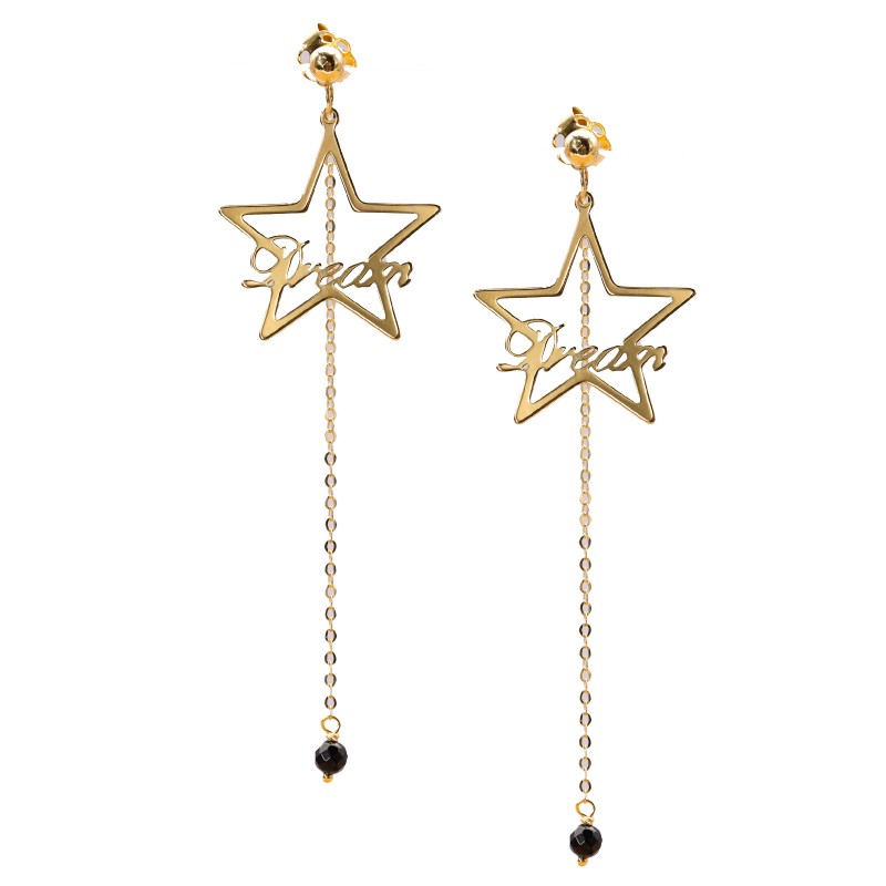 Złote kolczyki 585 Gwiezdne Marzenie