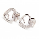 Srebrne kolczyki 925 nutka cyrkonie