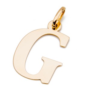 Złota zawieszka litera G