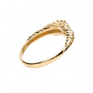 Złoty pierścionek 585 zaręczynowy miłosna klasyka
