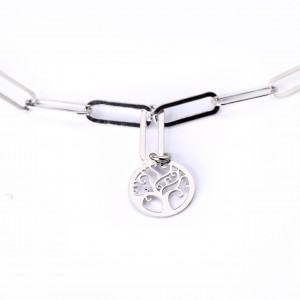 Srebrna bransoletka drzewko szczęścia