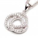Srebrna zawieszka z cyrkoniami