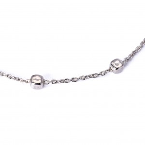 Srebrna bransoletka ankier kostka