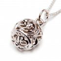 Srebrna zawieszka 925 wzorzysta kula