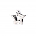 Srebrny charms klips kolista gwiazda