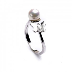 Srebrny pierścionek 925 Butterfly sky