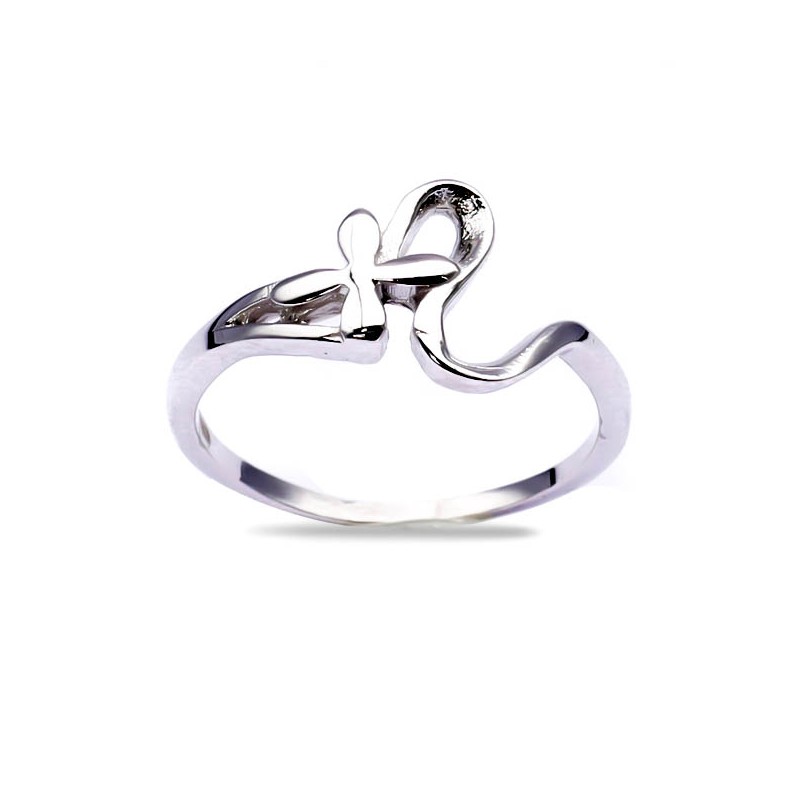 Srebrny pierścionek 925 zawinięty wąż