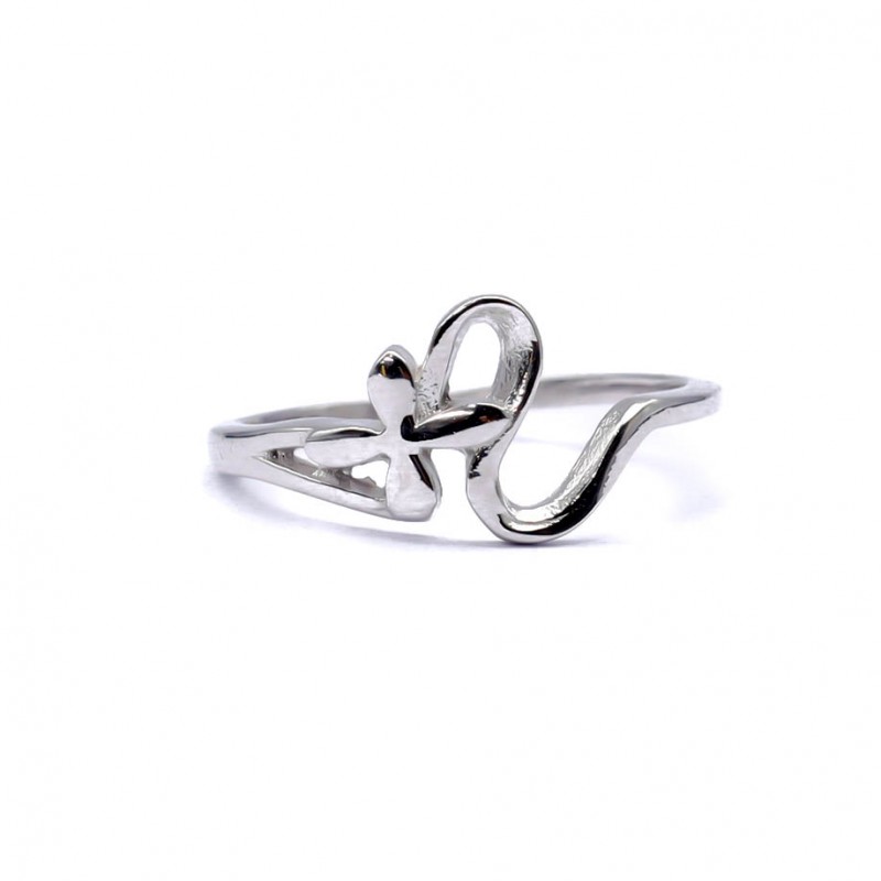 Srebrny pierścionek 925 zawinięty wąż