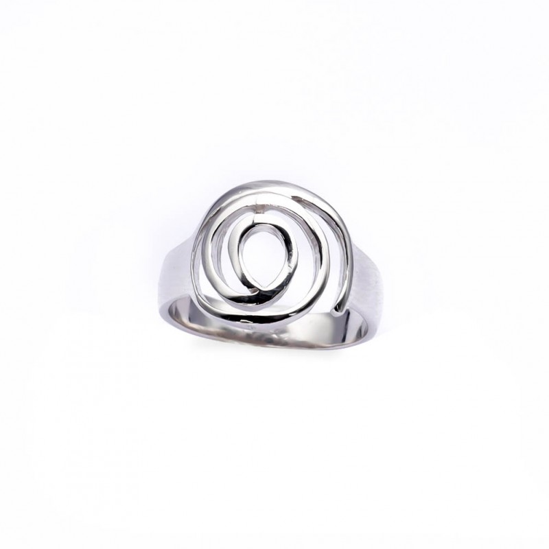 Srebrny pierścionek 925 magiczny splot