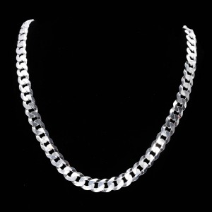 Srebrny łańcuszek 925 klasyczny pancerka ok.8mm