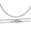 Srebrny łańcuszek 925 klasyczny pancerka rod 55cm