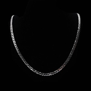 Srebrny łańcuszek 925 klasyczny pancerka rod 55cm