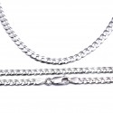 Srebrny łańcuszek 925 klasyczny pancerka rod 55cm