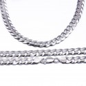 Srebrny łańcuszek 925 pancerka rodowany ok.9mm