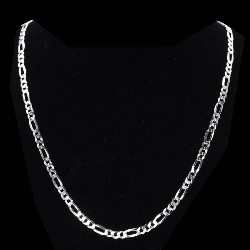 Srebrny łańcuszek 925 figaro 4mm