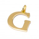 Pozłacana zawieszka litera E