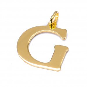 Pozłacana zawieszka litera G