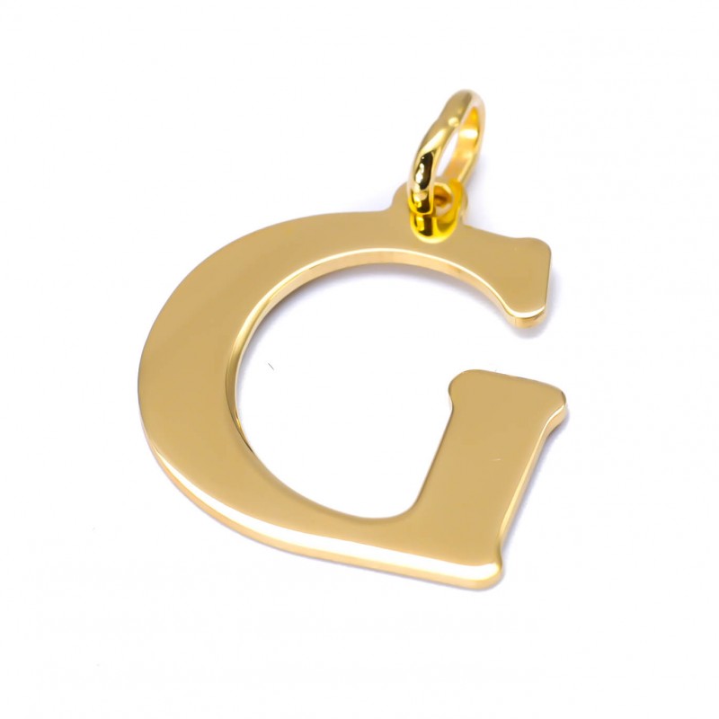 Pozłacana zawieszka litera G