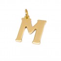 Pozłacana zawieszka litera N