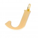Pozłacana zawieszka litera K