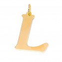 Pozłacana zawieszka litera K