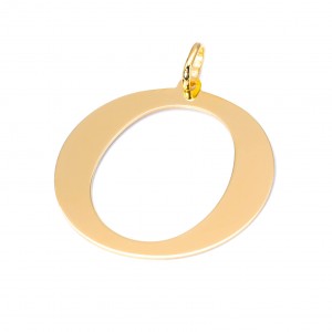 Pozłacana zawieszka litera O