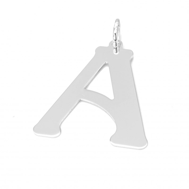 Srebrna zawieszka litera A