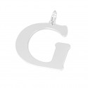 Srebrna zawieszka litera E