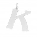 Srebrna zawieszka litera L