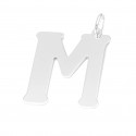 Srebrna zawieszka litera L