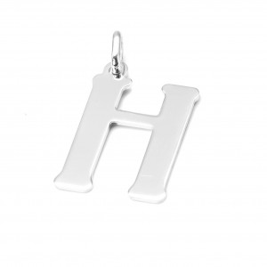 Srebrna zawieszka litera H