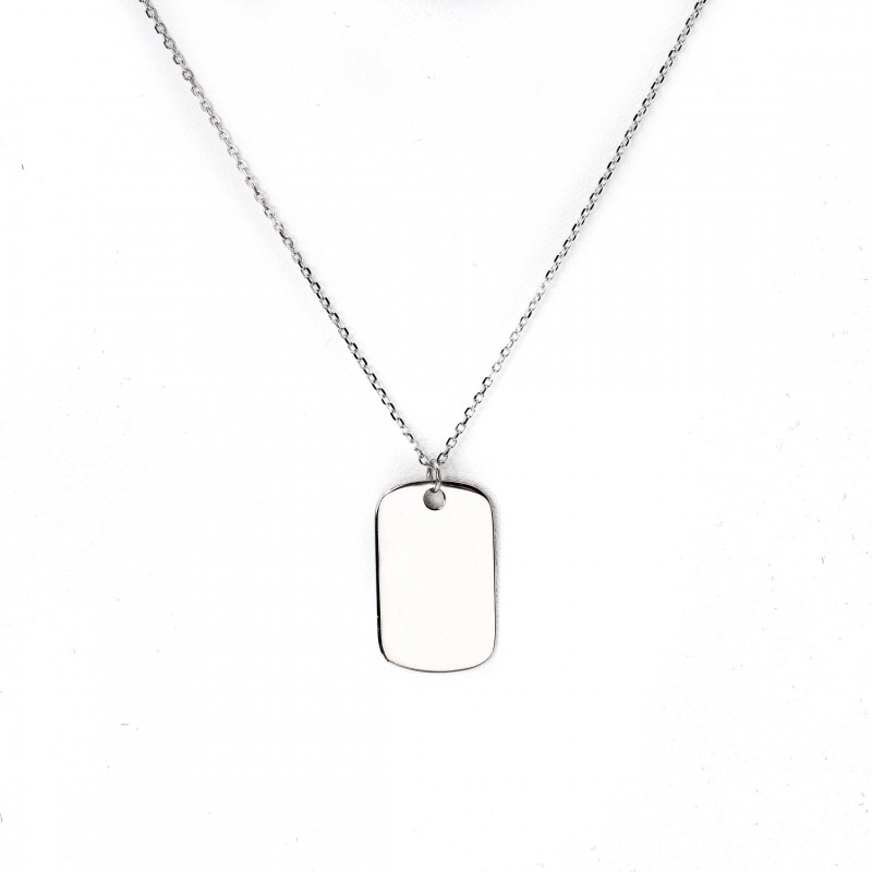 Srebrny naszyjnik nieśmiertelnik