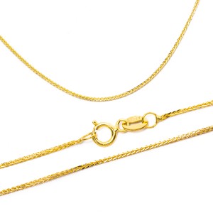 Złoty łańcuszek 585 lisi ogon 50 cm