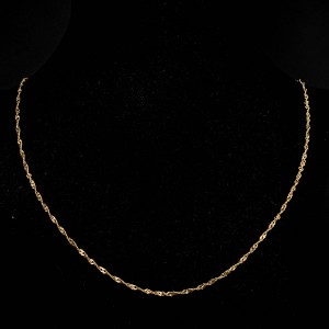 Złoty łańcuszek 585 splot Singapur