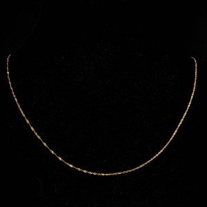 Złoty łańcuszek 585 splot Singapur 50 cm