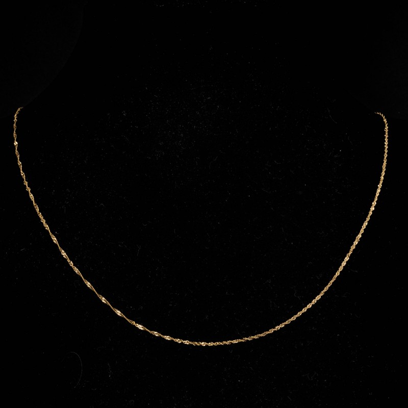 Złoty łańcuszek 585 splot Singapur 50 cm