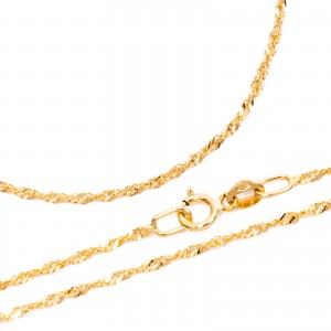 Złoty łańcuszek 585 splot Singapur 50cm