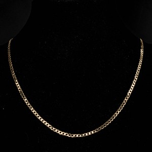 Złoty łańcuszek 585 pancerka 45 cm